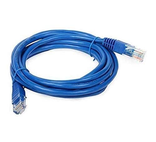 BigPlayer Cat5 Ethernet Cable 1.5 Meter – High Speed LAN Network Patch Cord for Internet, Computer, Router, Modem, Switch – RJ45 Connector (Blue)