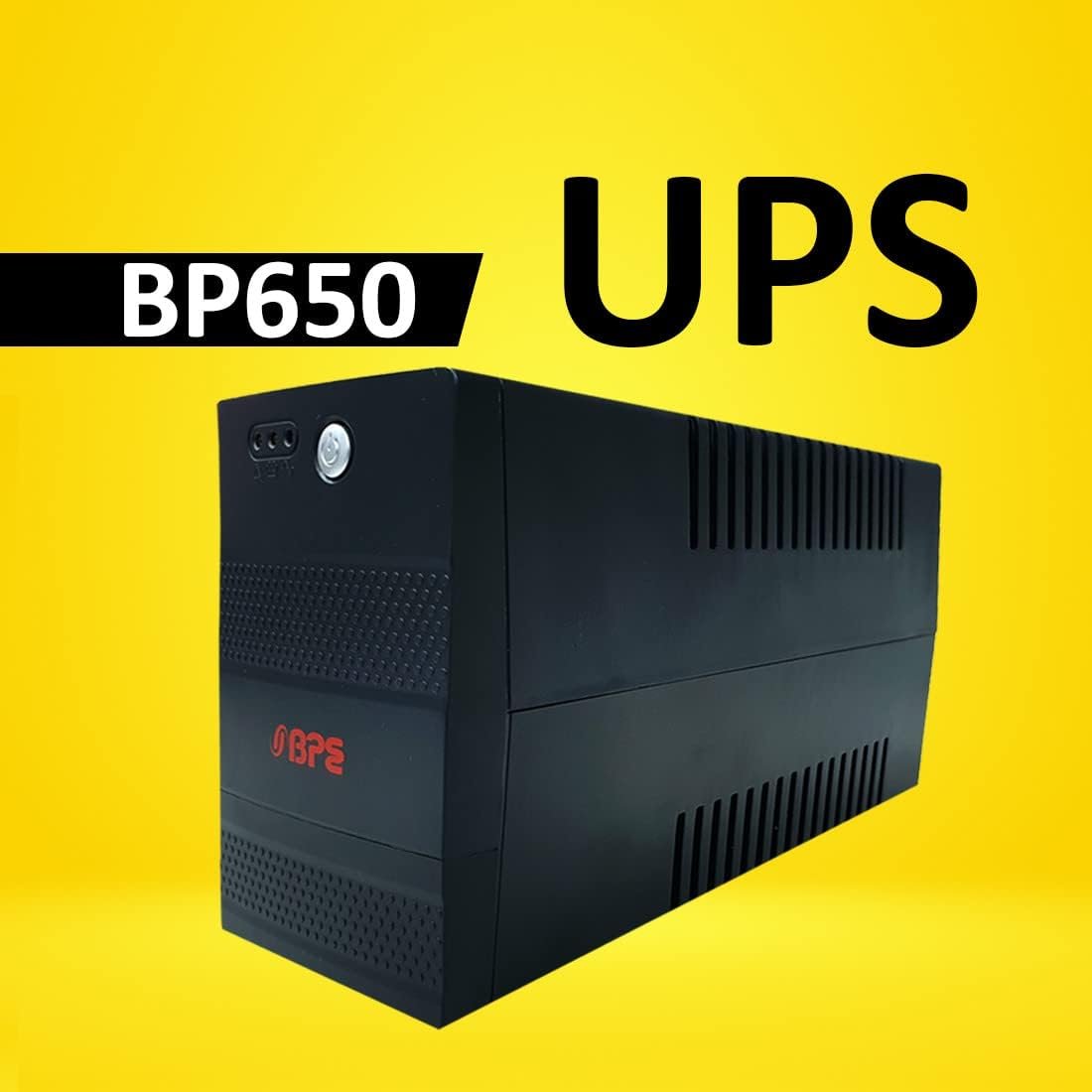 BPE BP650 Line Interactive UPS for Desktop PCs Computer, an Ideal Power Backup & Protection for Home, Office & Electronics Networking Devices