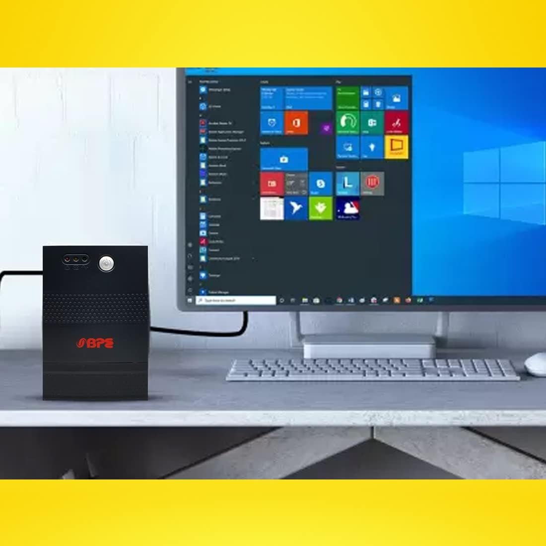 BPE BP650 Line Interactive UPS for Desktop PCs Computer, an Ideal Power Backup & Protection for Home, Office & Electronics Networking Devices