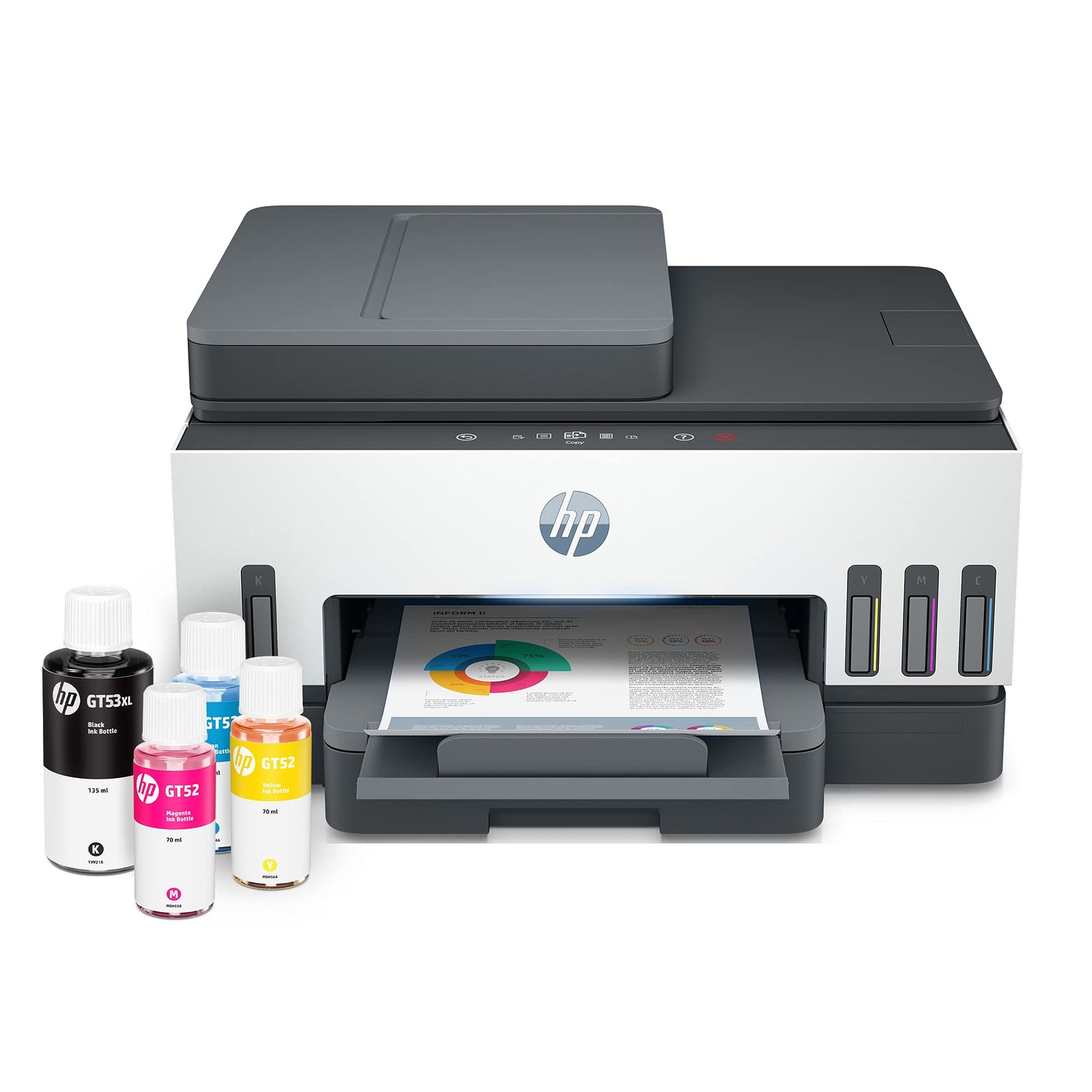 HP Smart Tank 790 All-in-One Auto Duplex WiFi Colour Printer with ADF and FAX, Print, Scan & Copy for Office with ADF and FAX