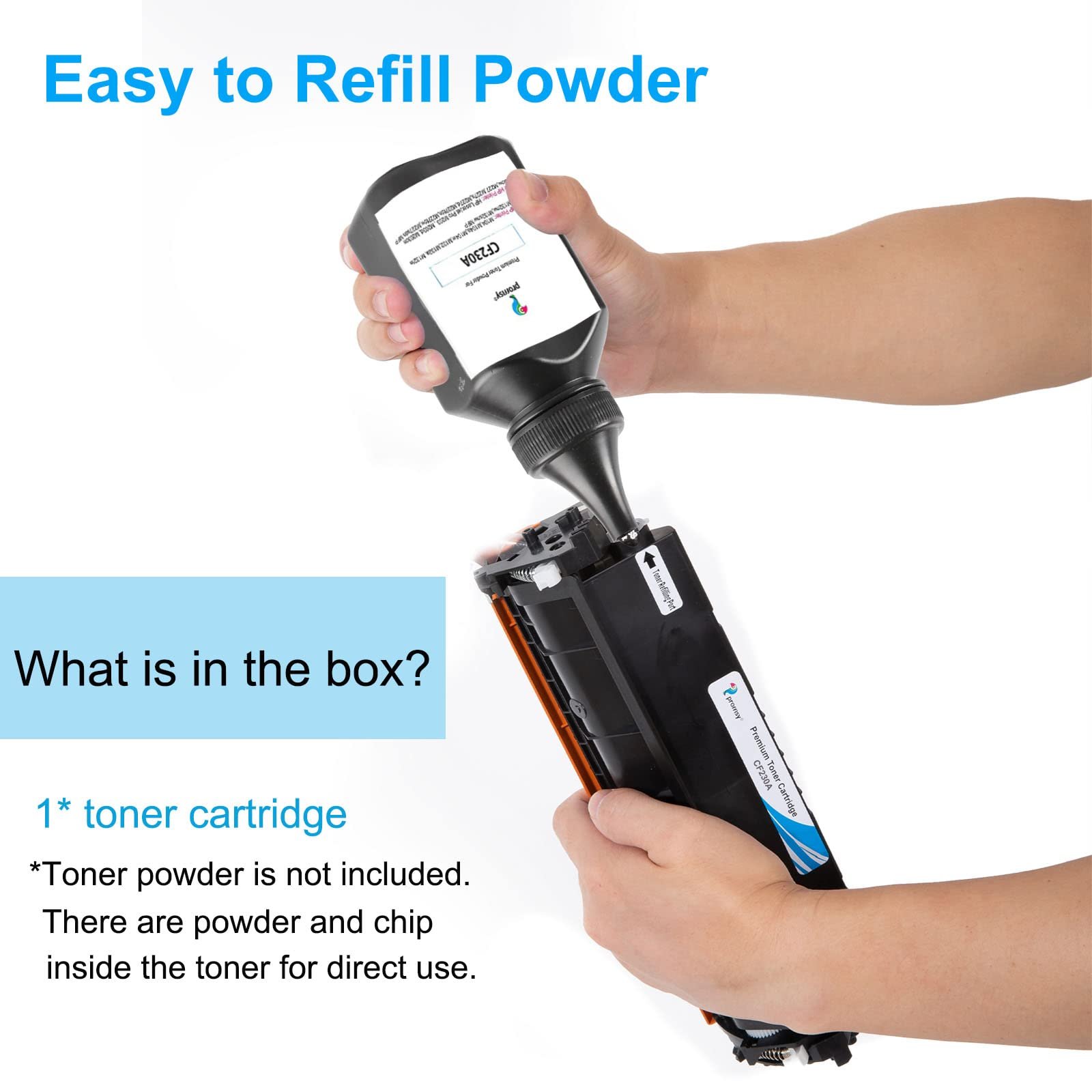 proffisy 30A Toner Cartridge Easy Refill, 230A Cartridge Compatible with HP LJ Pro M203,M203d,M203dn,M203dw,M227,M227s,M227d,M227fdn, High Pages Yield 2000 Pages-1PCS