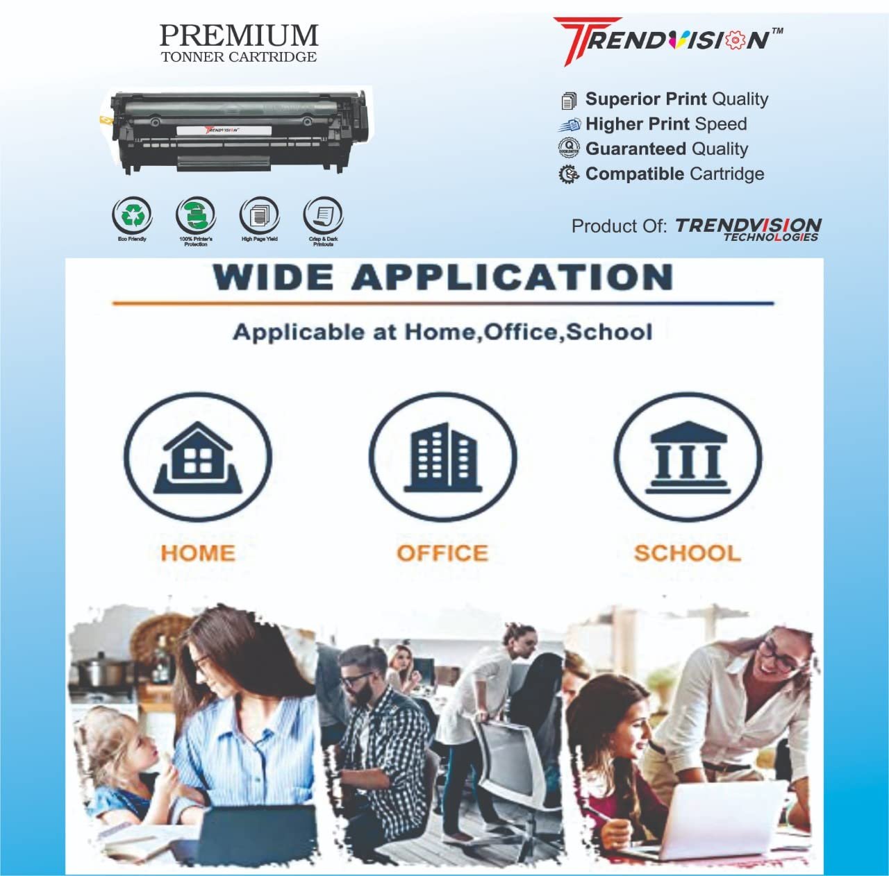 Trendvision 152A/W1520A Cartridge Compatible with hp LaserJet Pro Printers 4004d, 4004dn, 4004dw, MFP 4104dw, 4104fdn, MFP 4104fdw printes