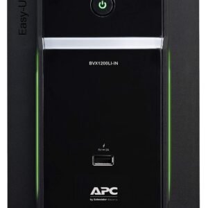 APC Easy UPS BVX1200LI-IN 1200VA / 650W, 230V, UPS System, an Ideal Power Backup & Protection for Home Office, Desktop PC & Home Electronics
